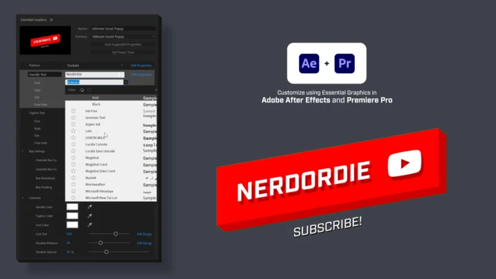 Animated Social Popup Tags - Video
