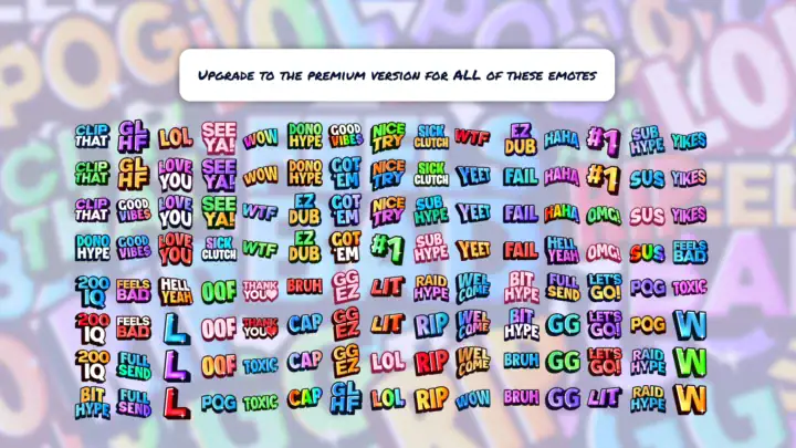 Free Twitch Text Emotes - Image #3