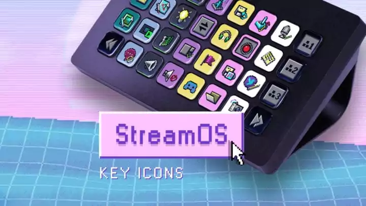 StreamOS - Stream Deck and Touch Portal Key Icons - Main Image