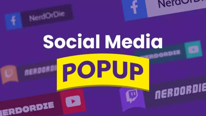 Social Media Popup - Imagem principal