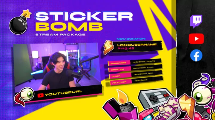 StickerBomb - Stream Pack - Preview