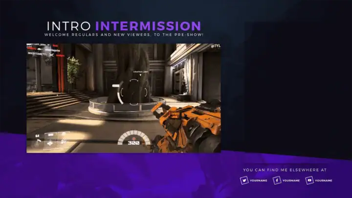 Slantd - Livestream Photoshop Template - Image #2