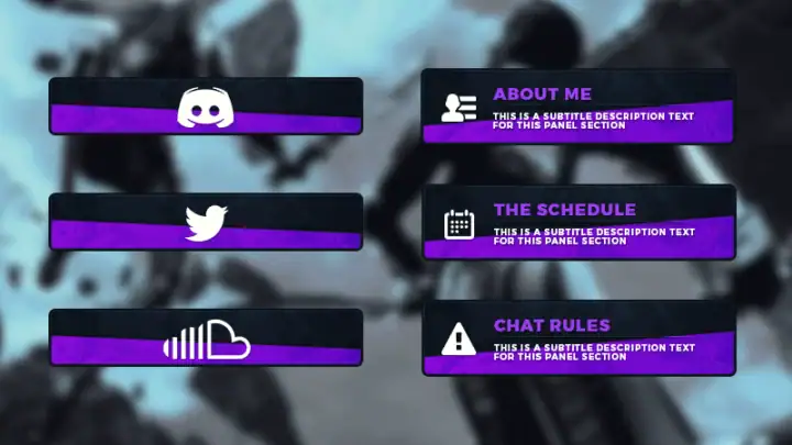 Slantd - Livestream Photoshop Template - Image #4