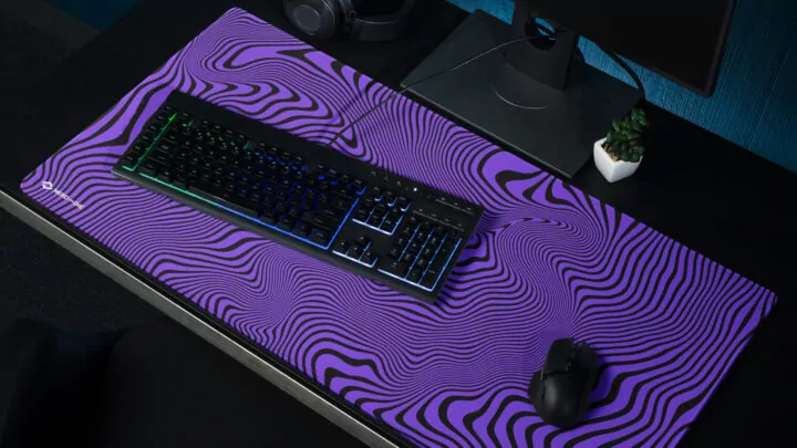 Gaming Deskmat - Trippy Purple - Image #1