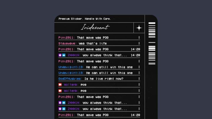Iridescent - Chat Box - Main Image