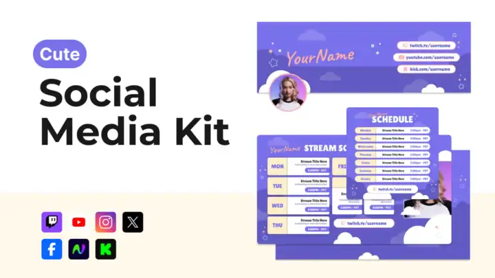 Social Media Kit - Cute - Main Image