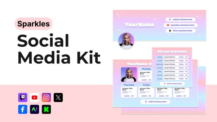 Social Media Kit - Sparkles - Main Image