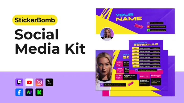 Social Media Kit - StickerBomb - Main Image