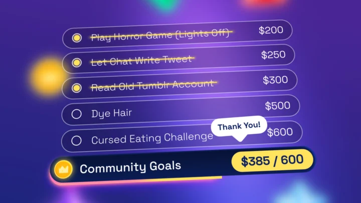 Vibe - Mutli Goal Widget - Main Image