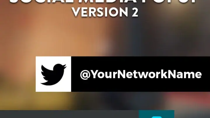 Social Media Popup - Video