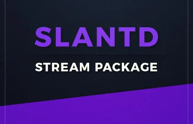 Slantd - Livestream Photoshop Template - Main Image